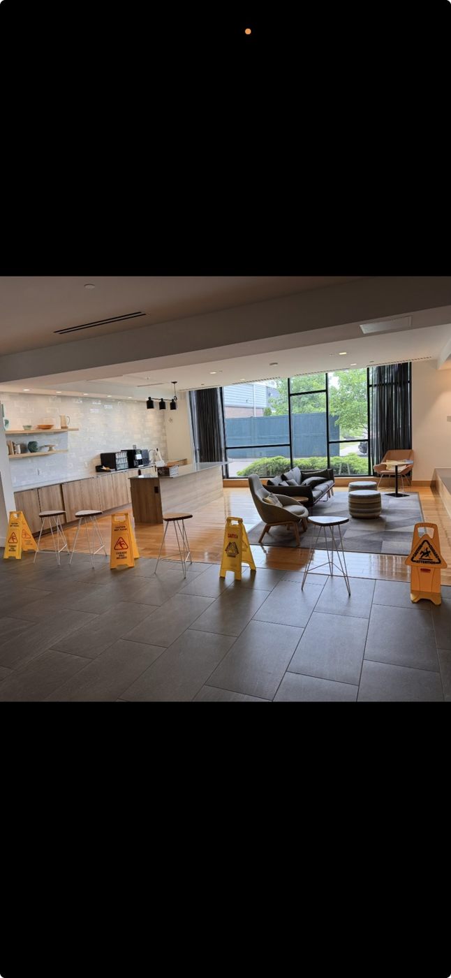 Elegant condominium common area cleaned by Gold Cleaners